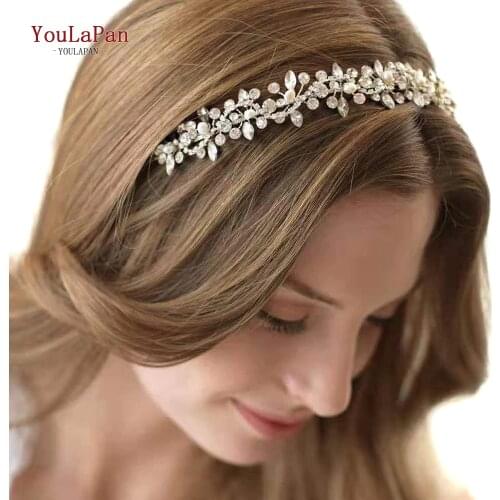 YouLaPan HP266 Wedding Headband Rhinestone Bridal Headpieces Miss Universe Crown Tiaras and Crowns Wedding Hair Accessories