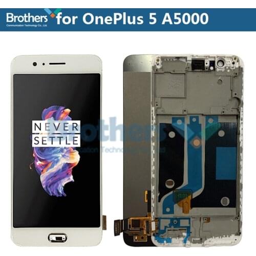 AMOLED LCD For OnePlus 5 LCD Screen LCD Display for OnePlus 5 A5000 LCD Assembly Touch Screen Digitizer Phone Replacement Tested