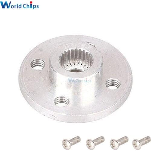 1pcs/lot Metal Steering Gear Disc Stent 25T Servo Arm Round Type for MG995 MG996R RC Robot Car