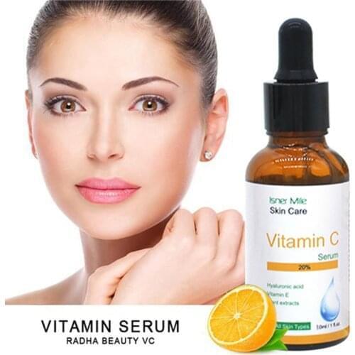 10ml Skin Care Essence Liquid Vitamin C Facial Serum Anti Aging VC Essence OilControl Deeply Replenishmen Brightening