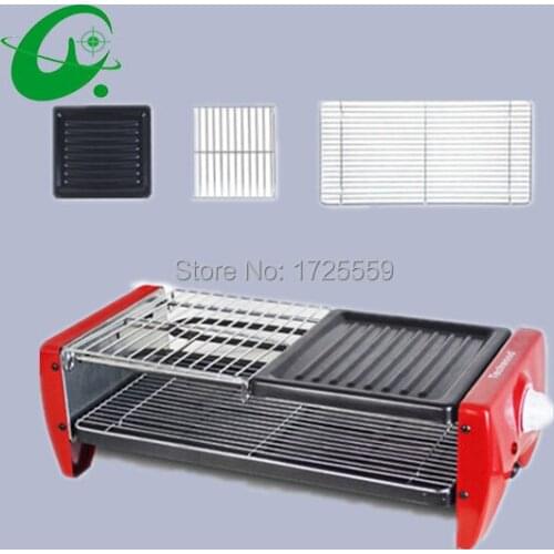 19*20cm 3-8Persons electric half barbecue grill, No Somker Electric grill , Half pan and ovenware Small electric BBQ grill