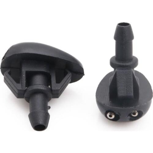 652F 2 Pcs Car Windshield Washer Sprayer Nozzle Dual Holes for nissan