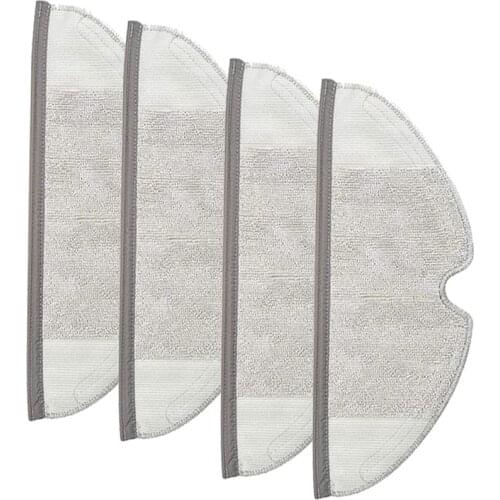 4 Pack Mops Pads Cloths for Roborock E25 S5 E20 E25 C10 S50 Replacement Mopping Accessories Kit