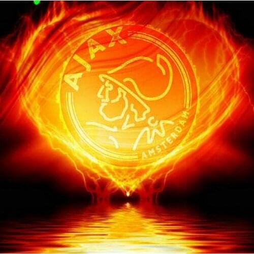 Diamond painting cross stitch AJAX icon square drill rhinestone Diamond embroidery Football badge sign crafts Needlework pattern