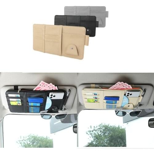 Car Accessories Light Shield Visor Storage Clip Visor Storage Bag Car Decoration Storage Visor Cover