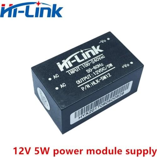 Free shipping 10 pcs/lot HLK-5M12 220V to12V 5W super compact intelligent household switching mode power module supply