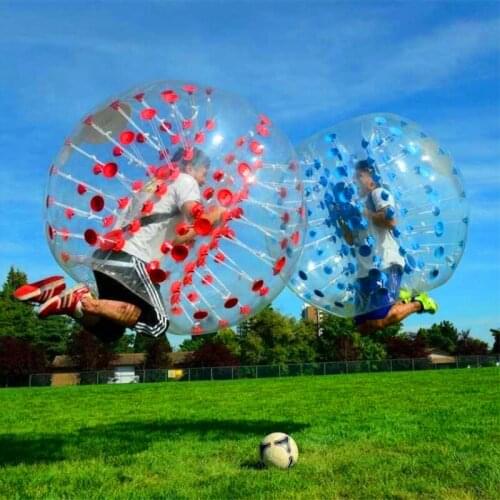 Free Shipping 1.0mm TPU Inflatable Zorb Ball 1.2m,1.5m,1.7m Bubble Soccer Ball Air Bumper Ball Bubble Football For Adults