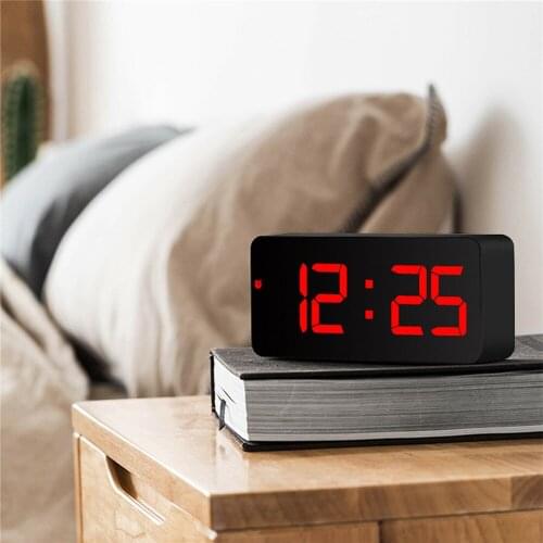 Digital Alarm Clock Led Screen Alarm Clocks For Kids Bedroom Temperature Snooze Function Desk Table Clock Home Decor Led Clock