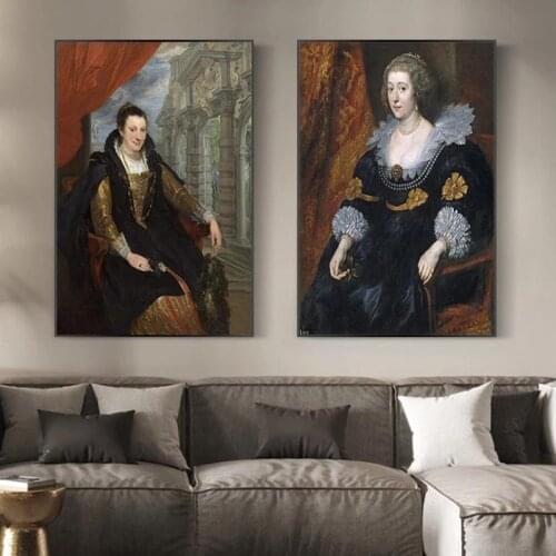 Home Decor Print Canvas Art Wall Picture Poster Printed Painting UK Anthony Van Dyck Art Canvas Mural Art Picture Home Decor