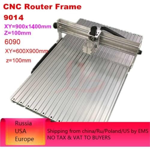 CNC 6090 Ball Screw Frame CNC Router Metal Milling Engraving Machine 9014 Lathe Kits with Z Stroke 100mm