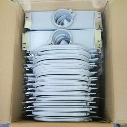 12pcs embroidery Happy hoops Size 9cm/12cm/15cm/18cm/21cm/24x24cm/30x30cm total length 35.5cm Happy Embroidery frames