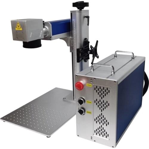 LY Separated Structure Mini Fiber Laser Nameplate Marking Machine 30W 50W Raycus Brand Source Metal Engraver Engraving Suitable