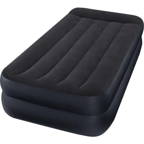 INTEX hard-Beam Standard Pillow Rest inflatable mattress marriage single air bed inflatable mattress Camping blue Color