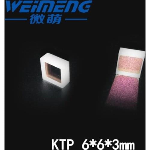 Weimeng 6*6*3mm KTP lens laser mirror optical glass for laser machine laser beauty eqcutting machine