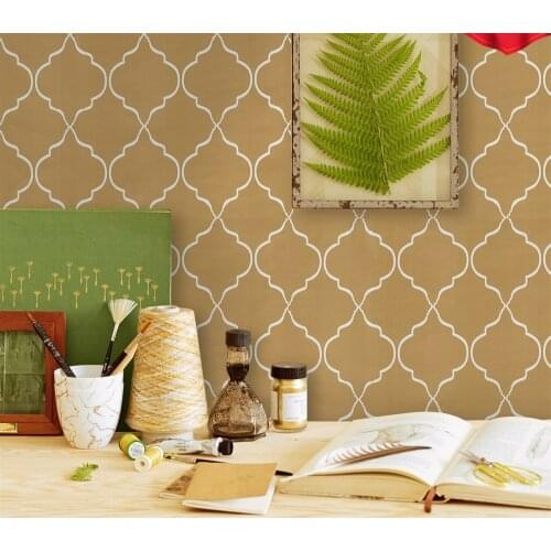 Beige Peel and Stick Wallpaper Gold Wave Stripe Wall Covering Film Removable Self Adhesive Wallpaper Cabinets Decor