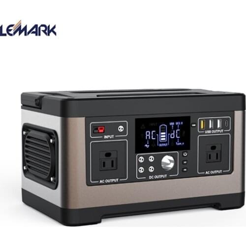 OEM PORTABLE SOLAR BATTERY 500w portable solar generator AC/ DC/ USB outputs in one power station 140400mAh 110V 220V pack