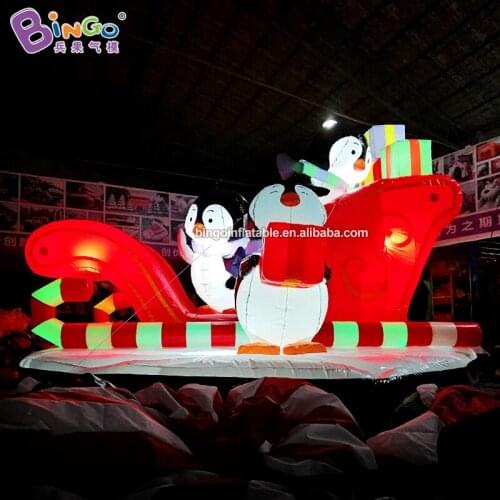 Personalized 5.5x5x4 meters PVC christmas inflatables penguins / penguin inflatable / inflatable penguin christmas toys