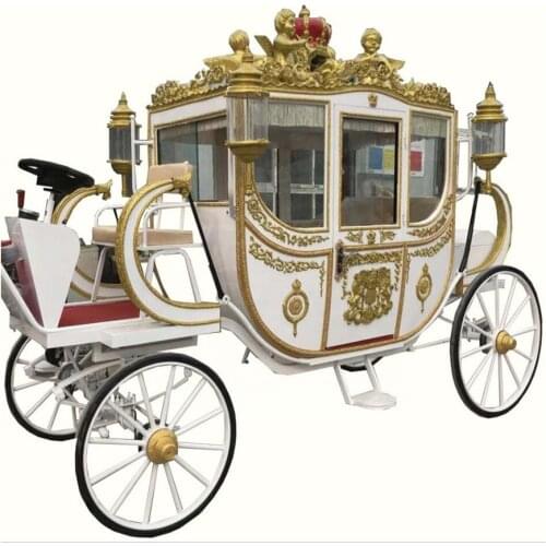 Popular Wedding Horse Carriage for Sale Cinderella Electric Vehicle Or Horse Trailer Type arch Royal carriage