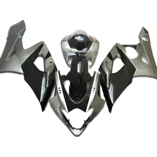 Aftermarket Fairings for SUZUKI GSXR1000 2005 2006 Silver Black Injection molding fairing kit GSXR 1000 K5 K6 PN228