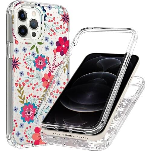 Painted Full Body Clear Case For Iphone 12 Pro Max Cases 12Pro TPU Bumper Shockproof Flexible Back Cover For iphone12 Pro Coque