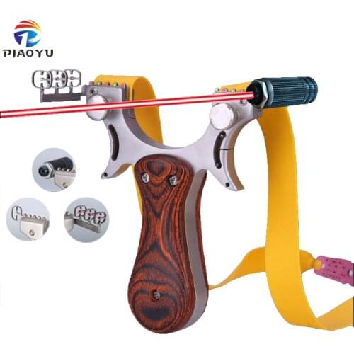Slingshot Catapult Hunting High Quality Stainless Steel with Rubber Band + Mud Ball Outdoor Shooting Game Sling Shot