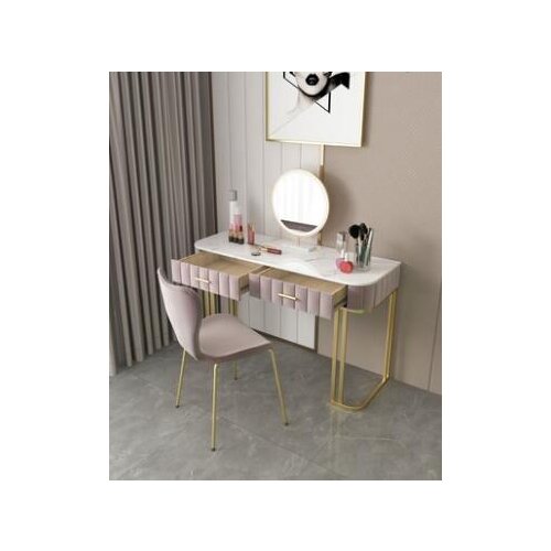 Light luxury European style dressing table bedroom modern minimalist high-end net red ins style dressing table Nordic storage al