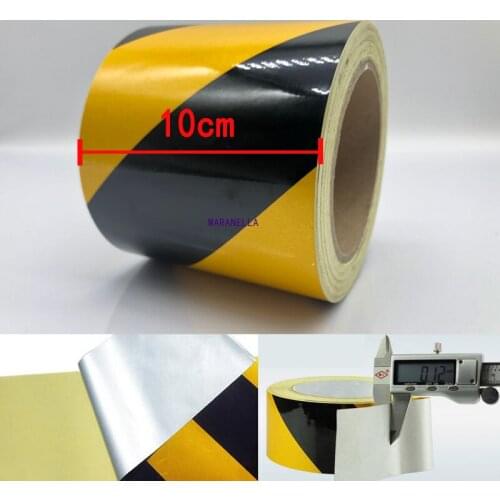 Width 10cm Self-adhesive Reflective Safety Warning Tape Road Traffic Construction Site Reflective tape