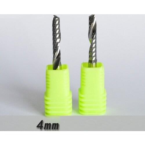 3A 4mm single-edged spiral acrylic carbide milling cutter CNC engraving machine tool