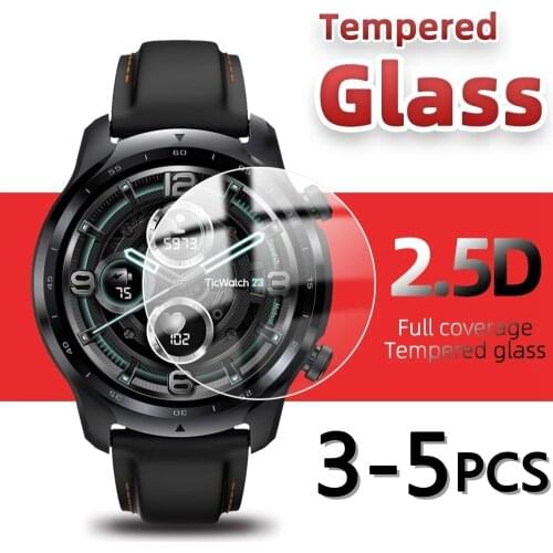 Protective Glass for TicWatch E2 C2 Plus Pro 3 S E 2 GTX Screen Protector 9H Protection Tempered Glass On Tic Watch Pro 4G 2020
