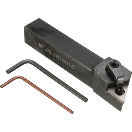 2Pcs MTJNL1616H16 MTJNR1616H16 Lathe Turning Tool Holder 16x100mm for TNMG Insert Kit 4 Wrench+2 Boring Bar Set
