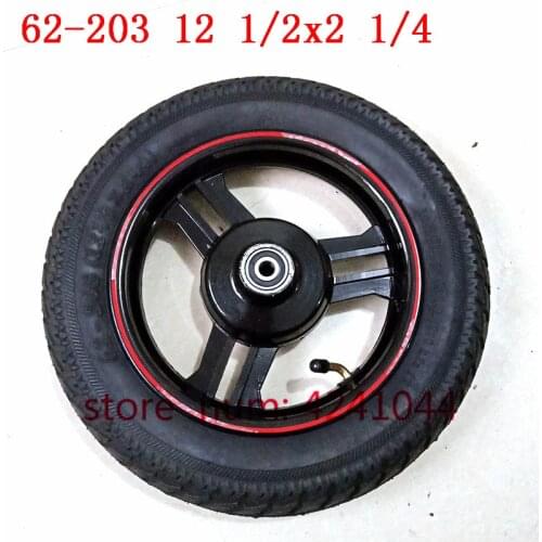 62-203 12 1/2x2 1/4 wheels 12inch wheel hub rim electric scooter folding electric bicycle tire and tube Explosion-proof tyre
