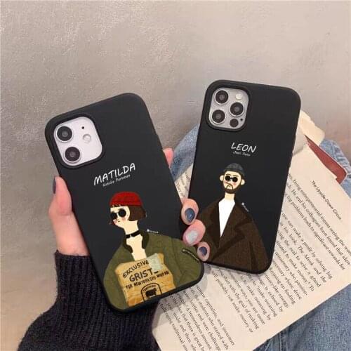 Fashion Couple Killer Leon Uncle Girl TPU soft Phone Case for iPhone 6S 7 8 Plus Xs MASX XR 12Mini Pro Max SE 11Pro 12Pro Max