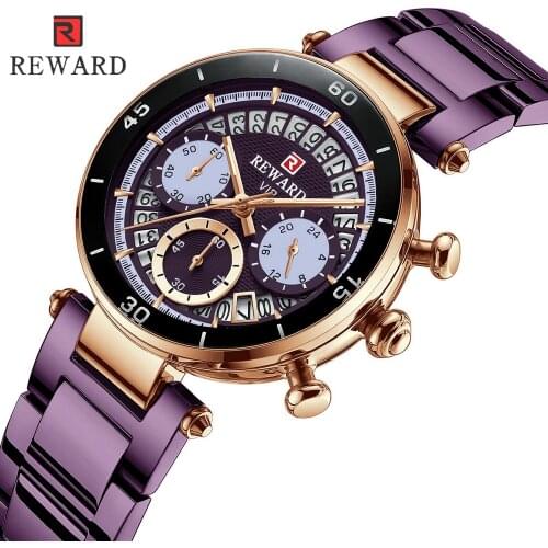 REWARD Luxury Fashion Women Watches Waterproof Casual Quartz Lady Watch for Woman Dress Ladies Wristwatches Relogio Feminino