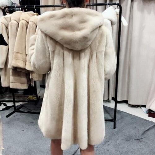 Real Whole Female Mink Fur Coat and Women Jacket Autumn Winter Porpular Mink fur Outwear