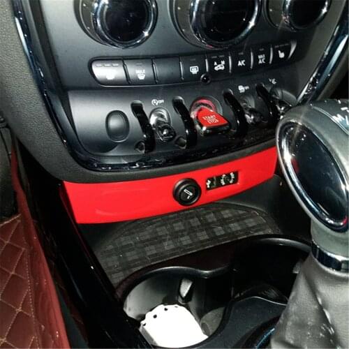 Dashboard USB Cigarette Lighter Panel Hatch Protector Cover Cap Trim ABS for Mini Cooper F Series F54 Clubman Decals Accessories