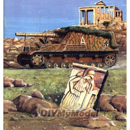 DIYMyModeI German wildbee self propelled gun DIY Handcraft Paper Model KIT Handmade Toy Puzzles Gift Movie props RU(Origin)