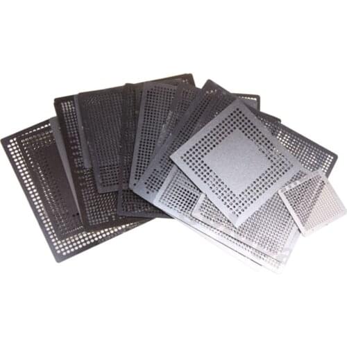 21pcs Heat Directly Rework BGA Reballing Stencils Template For XBOX360 PS3 CPU GPU