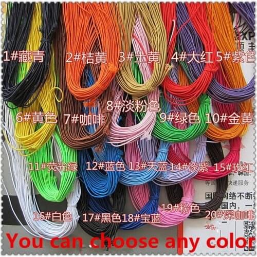 1MM Shock Cord Round Elastic Stretch Beading String Strap Rope Bead For Shamballa Bracelet 24 Meter 20 color Free shipping
