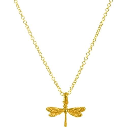 10PCS Alloy Metal Dragonfly Clavicle Pendant Necklace Personality Charm Chain Necklace Jewlery For Woman Girl Accessories