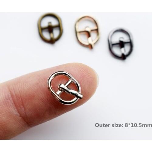 20/40/60/100PCS Mini Diy BJD Blyth Doll Buckle Shoes Ultra-small Tri-glide Dolls Bag Belt Buckle Clothes Accessories