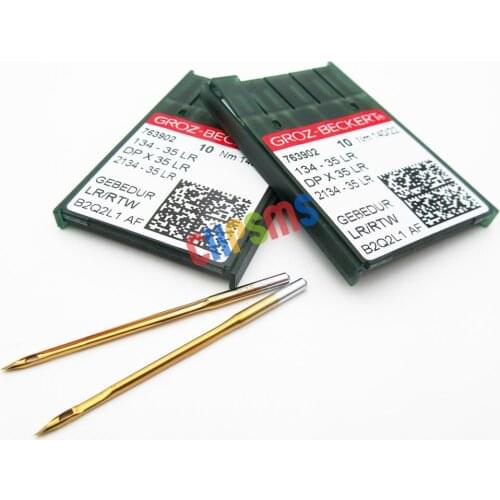 20PCS Groz-Beckert 134-35LR, DPX35LR Gebedur Titanium Leather Sewing Needles