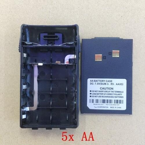 5pcs/lot KG-2A-1 original 5xAA battery case box with belt clip for Wouxun KG-UVD1P,KG-679 KG-699E KG-659 etc walkie talkie