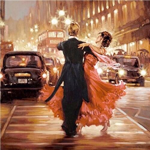 5D DIY Diamond Painting Portrait Dancer Cross Stitch Full Drill Resin Diamond Embroidery Wall Stickers Diamond Mosaic