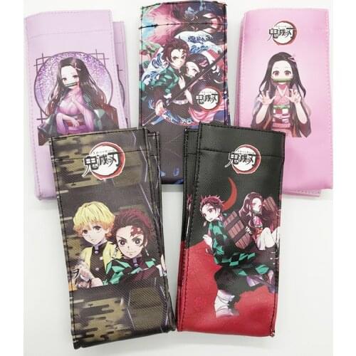 Anime Demon Slayer: Kimetsu no Yaiba PU kettle bag waterproof outdoor handbag toy gift