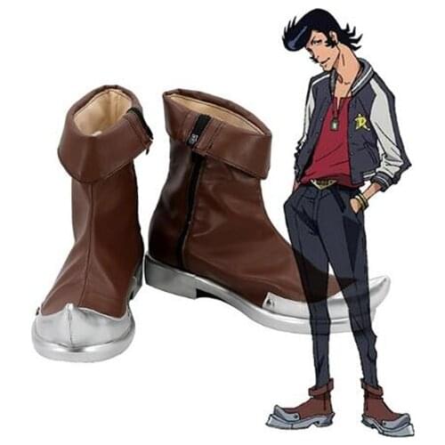 Space Dandy Dandy Cosplay Boots Shoes Costume Accessories Halloween Party Boots for Adult Men Shoes