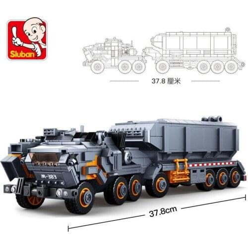 Sluban 0787 Kids Building Blocks Boys Toys Truck Puzzle Transport Vehicle no box