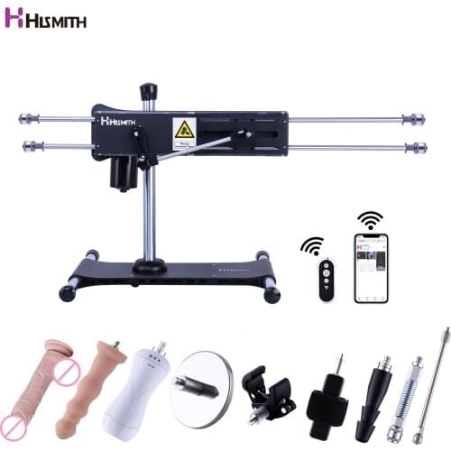 Hismith Double-Headed Thrusting bar Sex Machine KlicLok System Vibrator Intelligent APP Remote Control Love Machine for Couple