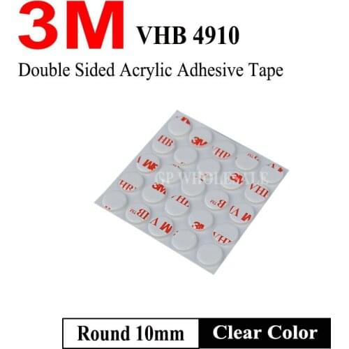 3M 4910 strong acrylic adhesive film 3M4910 VHB double sided tape for glass High temperature resistant non-trace Round 10mm