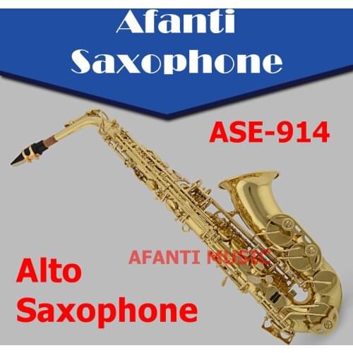 Eb tone / Brass body / Gold finish Alto Saxophone (ASE-914)