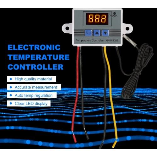 Electronic Temperature Controller LED Display Thermostat Module Temperature Temp Control Module Switch for Refrigerator -50~110